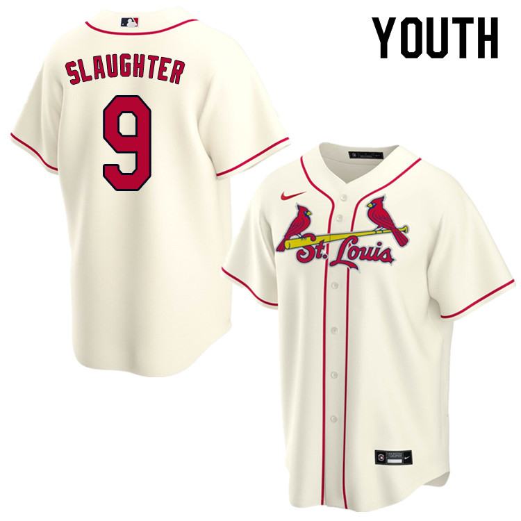 Nike Youth #9 Enos Slaughter St.Louis Cardinals Baseball Jerseys Sale-Cream